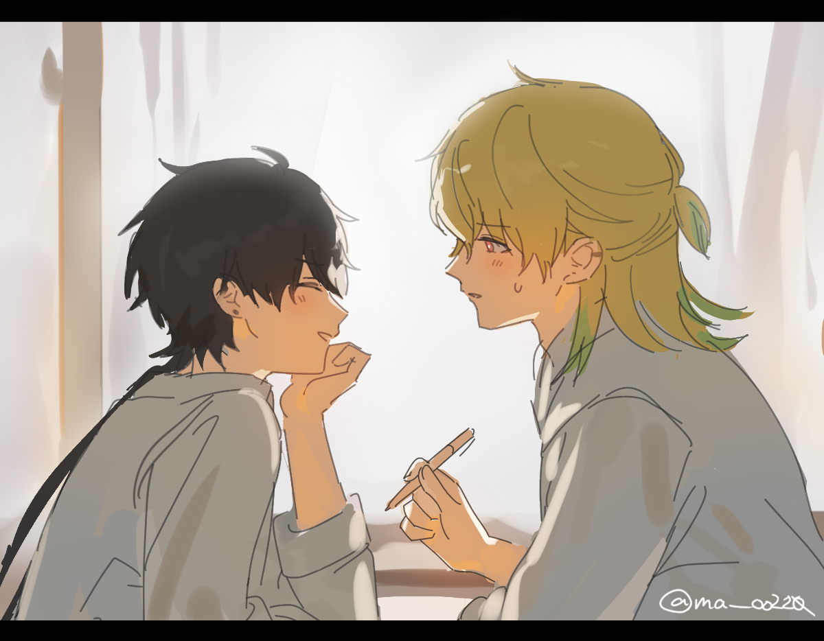 ma__oo220's tweet photo. 学パロ🧬🐈‍⬛♂ (webオンリー展示物より) https://t.co/UebJQUiyX4