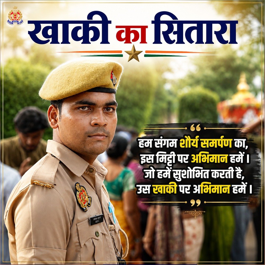 co41pacup's tweet photo. खाकी का सितारा
हम संगम शौर्य समर्पण का,
इस मिट्टी पर अभिमान हमें।
जो हमें सुशोभित करती है,
उस खाकी पर अभिमान हमें।
#KhakiKaSitara https://t.co/Bu8gFHficY