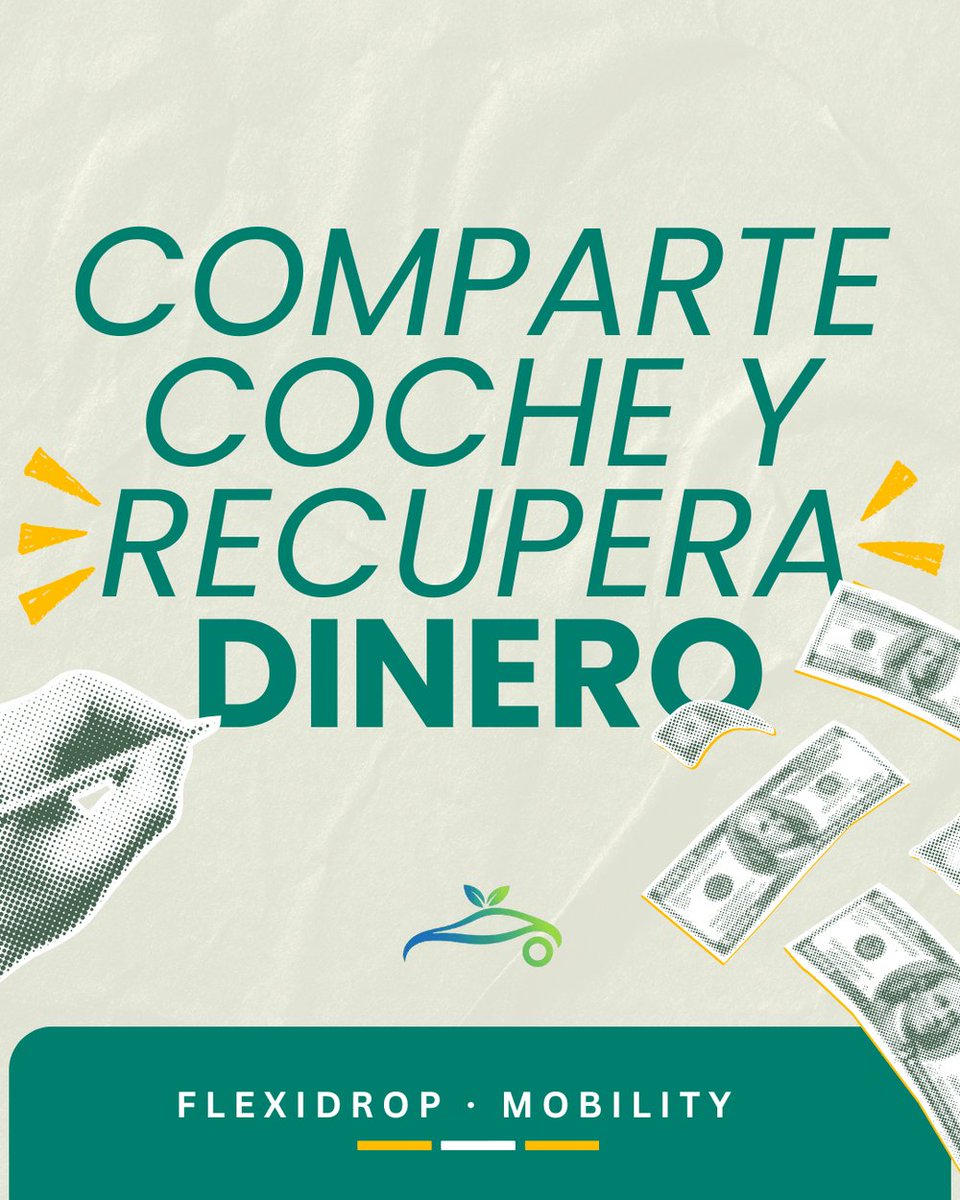 Flexidrop_es's tweet photo. Compartir coche siempre te ha reducido el coste. Ahora, además, te devuelve dinero — y no lo pones tú, lo paga una ley de eficiencia energética. Sin trámites, sin papeleo. Tú compartes, nosotros nos ocupamos del resto. 👇

#FlexiDrop #Asturias https://t.co/xNOZMU2HOX