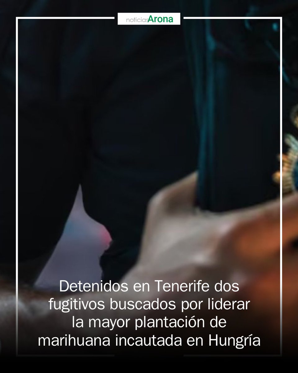 AronaEdOn's tweet photo. 🚨 ¡Última hora en Tenerife! Dos fugitivos, reclamados por liderar la mayor plantación de marihuana en Hungría, han sido detenidos. Enfrentan hasta 20 años de prisión. ¡La cooperación internacional da frutos! 🌍💼 #Narcotráfico #Tenerife #Justicia https://t.co/qsbzzWZsXr https://t.co/HDIHAnr2fr