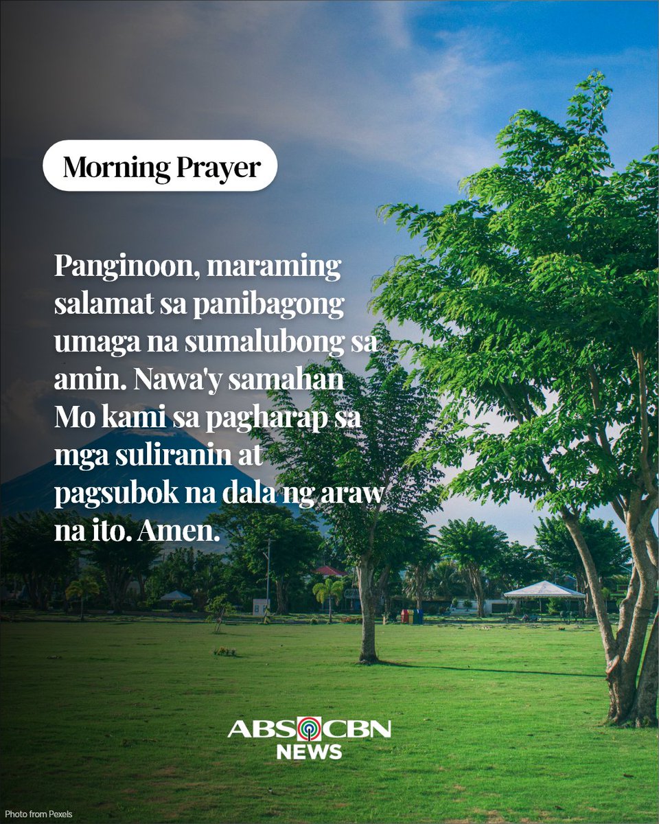 ABSCBNNews's tweet photo. Samahan Mo nawa kami sa araw na ito. 🙏 https://t.co/3VUOujiwOC