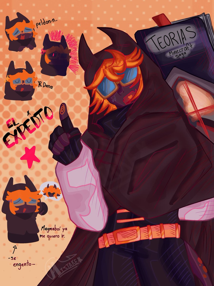 MistakeRdley's tweet photo. ☝️🤓 — 
•
☆
•
☆
[Vi que varios hicieron al experto y también quise dibujarlo,Aquí mi diseño del experto 🍂] #MagmaBoiFanart https://t.co/jzCqZjORNA