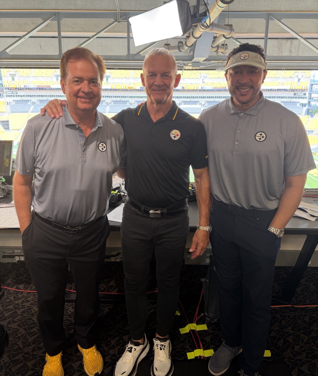 merrilhoge's tweet photo. Football is BACK in Pittsburgh! 🏈

What a way to kick off the preseason at Acrisure Stadium. 

There’s nothing quite like the energy of being back around the game, the fans, and the Steelers family.

I was fortunate to start the night with some of the best and share the game with you all on KDKA. Did you tune in?

The excitement is building, and I’m looking forward to an incredible season ahead.

Here We Go!