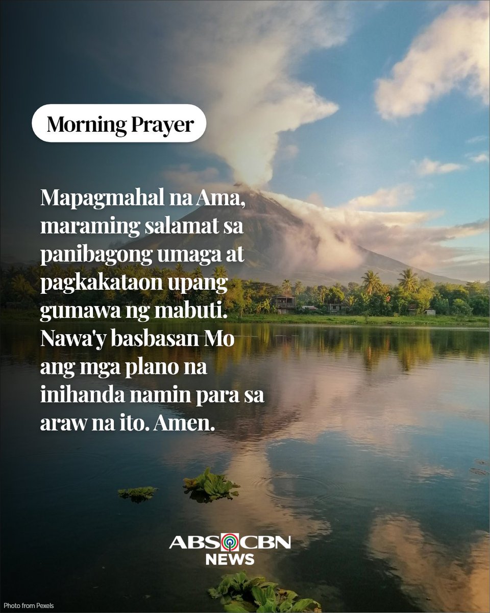 ABSCBNNews's tweet photo. Salamat po sa araw na ito, Panginoon. 🙏 https://t.co/e2S4lwfDtO