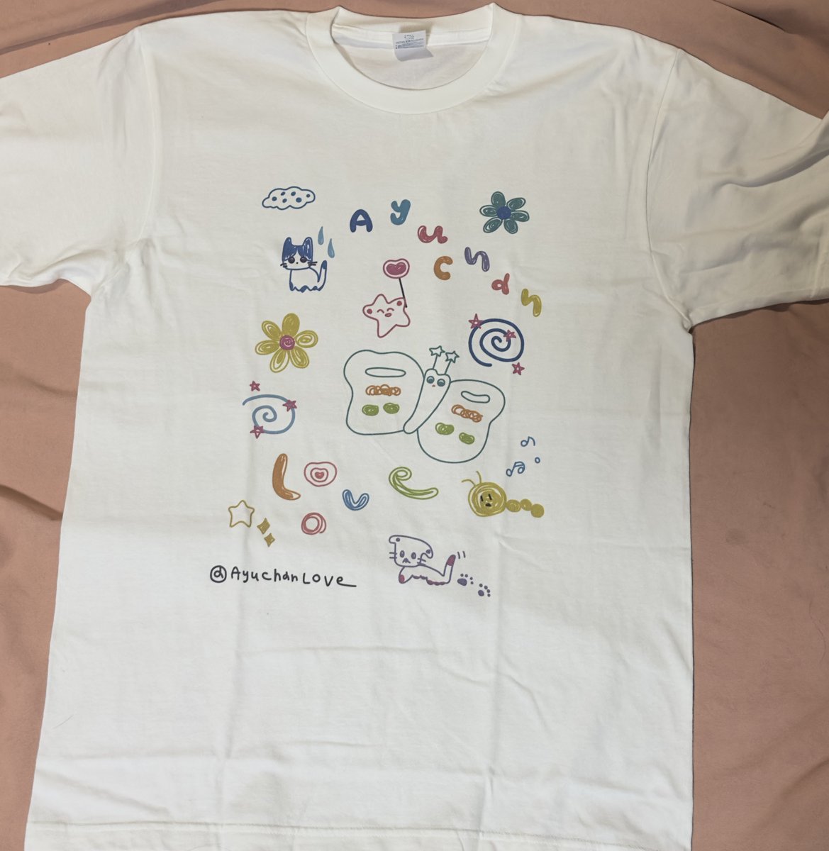 彩友ちゃんTシャツ届いたよー！！！ 可愛すぎる🥺 ぴあアリに着ていき