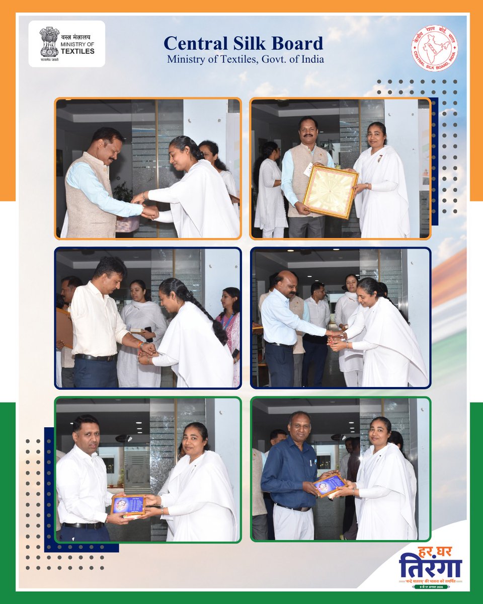 csbmot's tweet photo. As part of the Nasha Mukt Bharat Abhiyan, the Brahma Kumaris, in collaboration with the Government of India, organized the "10 Crore Drug De-Addiction Pledge Maha Abhiyan" at the Central Silk Board Bengaluru.

The campaign created awareness about adopting a healthy, responsible and drug-free lifestyle. Shri P. Sivakumar IFS Member Secretary Central Silk Board appreciated the initiative for bringing this important message to the organization.

#NashaMuktBharat #DrugFreeIndia #CentralSilkBoard #BrahmaKumaris #SayNoToDrugs #HealthyLifestyle #GovernmentOfIndia #ViksitBharat #DrugFreeSociety #YouthAgainstDrugs #AwarenessForChange

Nasha Mukt Bharat Abhiyan, Drug De-Addiction Pledge, 10 Crore Drug De-Addiction Pledge Maha Abhiyan, Central Silk Board, Brahma Kumaris, Drug-Free India, Healthy Lifestyle, Public Awareness Campaign, Government of India.

@TexMinIndia @girirajsinghbjp @PmargheritaBJP @IfsSivakumar