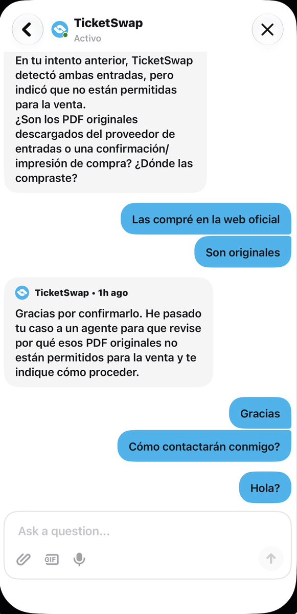 Ger__86's tweet photo. @TicketSwap ¿podéis contestar a una incidencia que tengo? https://t.co/GEZo4RflAb