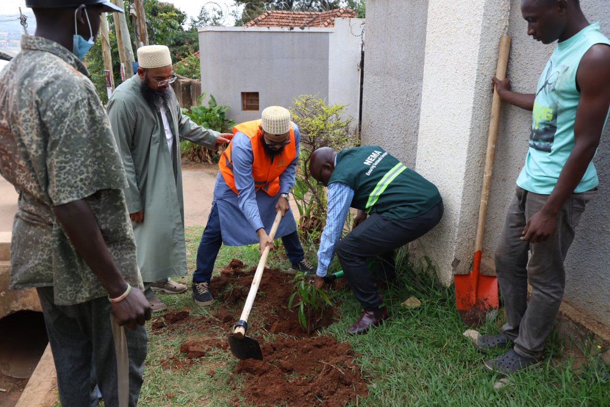 nemaug's tweet photo. NEMA JOINS DAWOODI IN COMMUNITY TREE PLANTING DRIVE IN BUKASA
@nemaug has, Friday 14thAugust, joined the Dawoodi Bohra Community, Kampala and Makindye Division in a community tree planting exercise along Dr. Syedna Mufaddal Saifuddin Road in Bukasa-Muyenga.
The initiative promotes greener urban spaces and community participation in environmental conservation.
NEMA emphasised that planting is only the beginning; and the real success will be in ensuring the trees survive and thrive to give a service to the people.