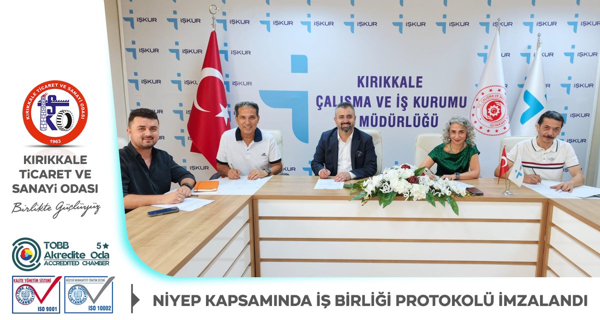 KirikkaleTso's tweet photo. Kırıkkale Çalışma ve İş Kurumu İl Müdürlüğü ev sahipliğinde, Odamız, İŞKUR, Hacılar Enerji AŞ ile Kırıkkale Üniversitesi arasında Nitelikli İşgücü Yetiştirme Programı (NİYEP) kapsamında iş birliği protokolü imza töreni gerçekleştirildi.
Detalı bilgi için-> https://t.co/afLkzEBmic https://t.co/tv8fYc6a32