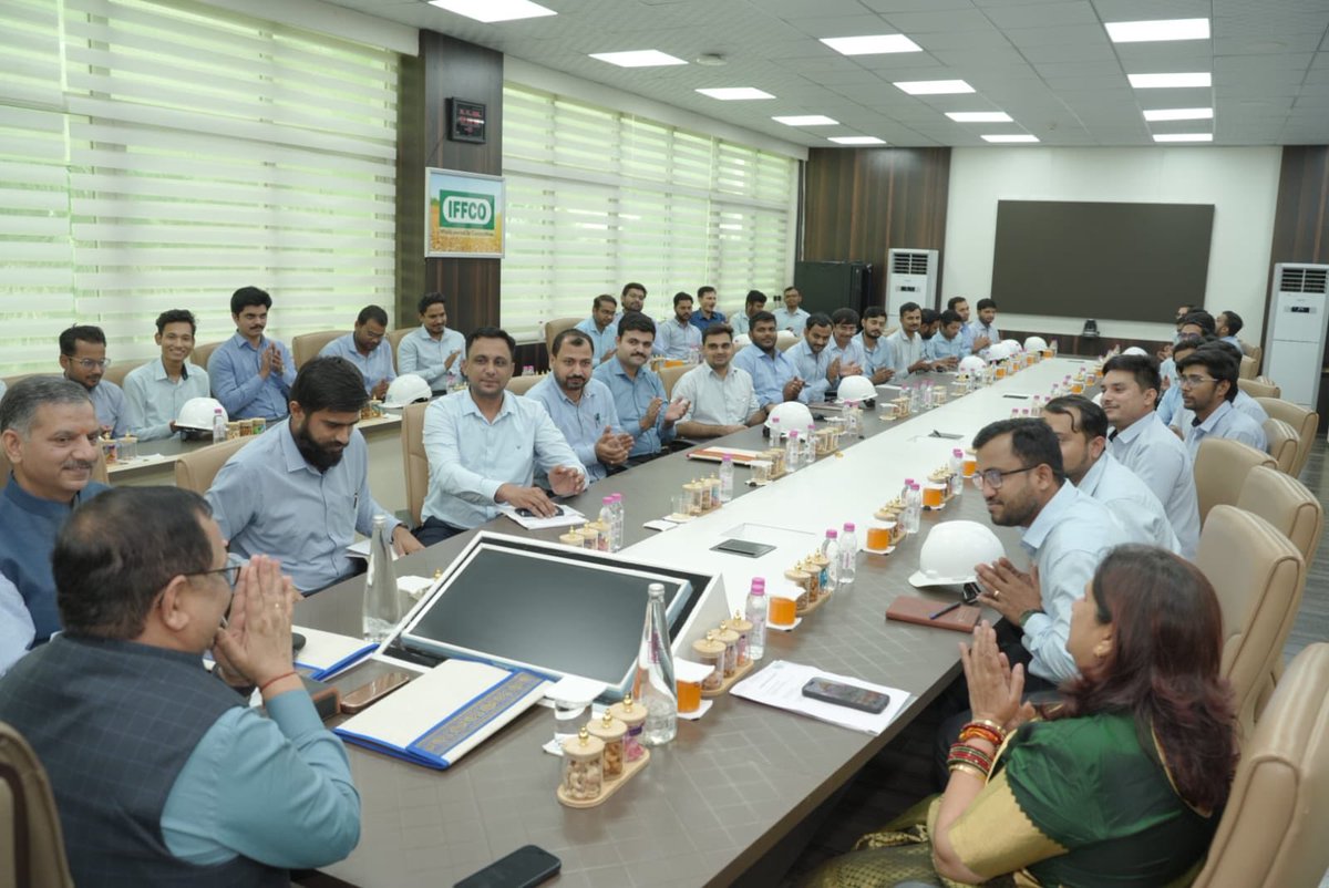 KiritkrJPatel's tweet photo. The Young Professionals of IFFCO Kandla Unit came together for a warm and engaging interaction in presence of Unit Head. It was a wonderful opportunity to hear about their experiences at IFFCO, understand their perspectives, and learn from the fresh ideas they bring to the organisation. The enthusiasm, openness, and thoughtful suggestions shared by the young professionals were truly encouraging. It is heartening to see the energy and potential of this young generation of professionals. Their voices, ideas, and aspirations are valued, and such interactions provide a positive space for them to share, learn, and contribute to the continued growth and success of IFFCO Kandla.

@IFFCO_Coop
