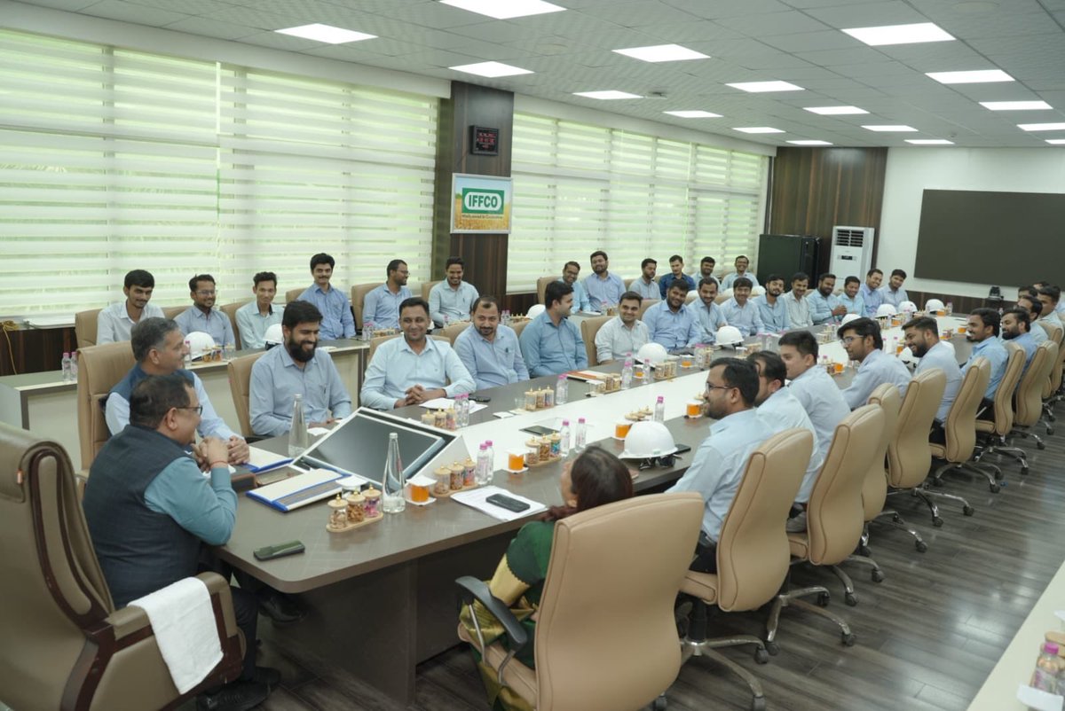 KiritkrJPatel's tweet photo. The Young Professionals of IFFCO Kandla Unit came together for a warm and engaging interaction in presence of Unit Head. It was a wonderful opportunity to hear about their experiences at IFFCO, understand their perspectives, and learn from the fresh ideas they bring to the organisation. The enthusiasm, openness, and thoughtful suggestions shared by the young professionals were truly encouraging. It is heartening to see the energy and potential of this young generation of professionals. Their voices, ideas, and aspirations are valued, and such interactions provide a positive space for them to share, learn, and contribute to the continued growth and success of IFFCO Kandla.

@IFFCO_Coop