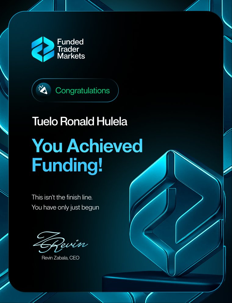 tuelo_ronald's tweet photo. We funded.... now on to the elusive payout.
#FTMspeed @FTMarketslive
@Ye_FTM the speed at which yall upgrade into funded is insane, no 48hrs waiting for risk team to review... Definitely impressed π didn't even take 5mins... https://t.co/LkZOFHoqAq