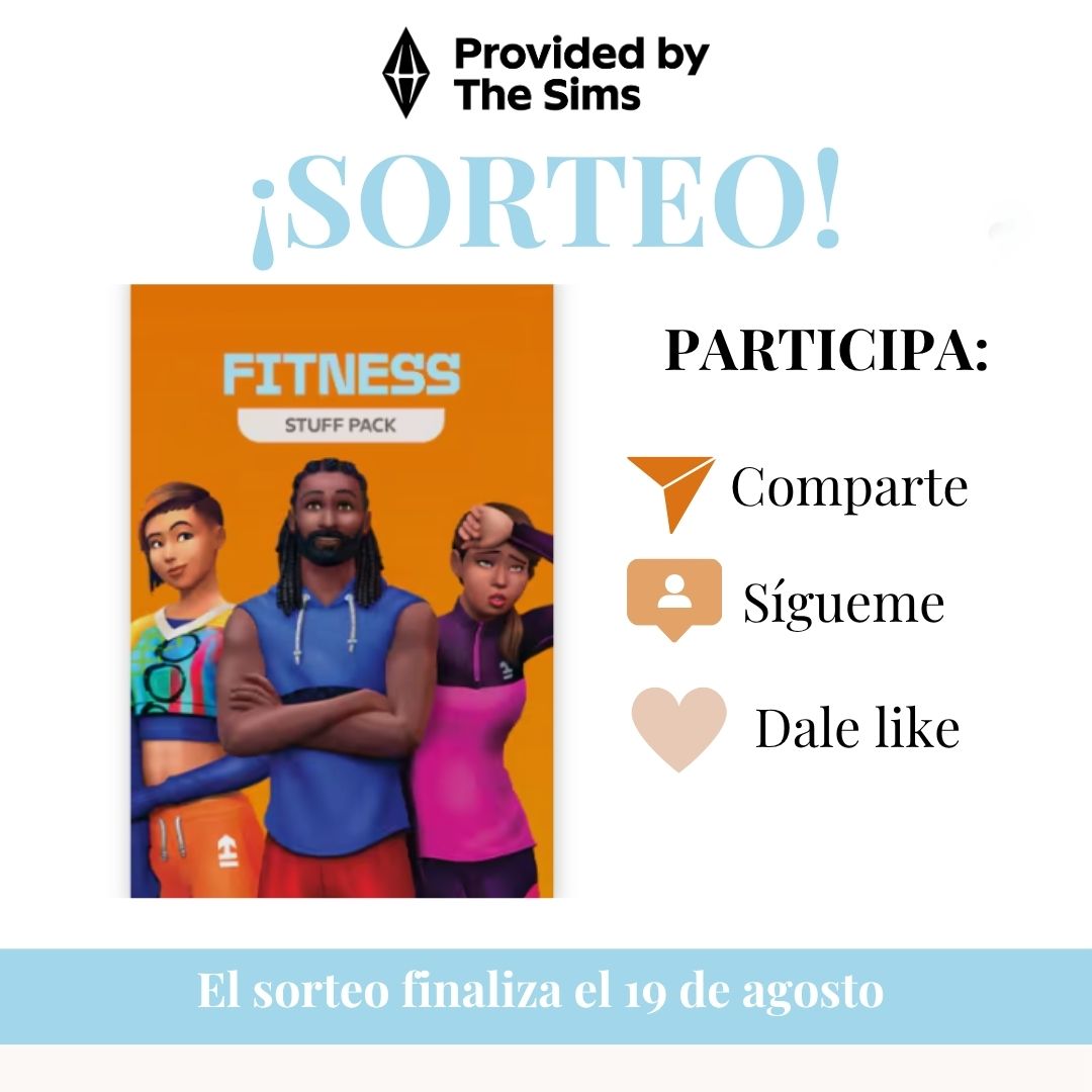 DreaSimss's tweet photo. 🎁 ¡SORTEO de Los Sims 4 Fitness!🏋️‍♀️
🎮 EA app o Consola

Para participar:
❤️ Dale like
🔁 Haz RT
 👤Sígueme en X

📅 Hasta el 19 de agosto.
🍀 ¡MUCHA SUERTE A TODOS! 🍀💪✨
#SimsCreator #Sims4 #EACreatorNetwork
