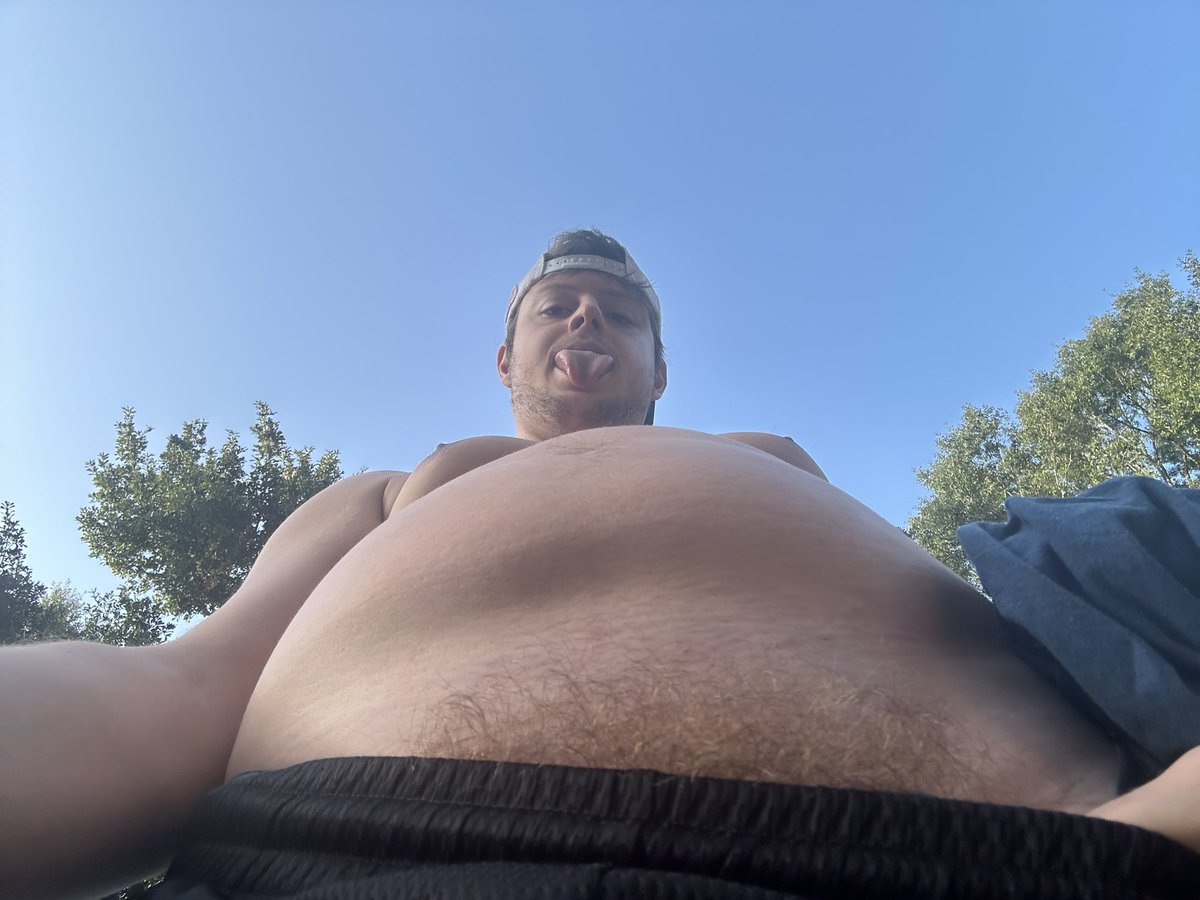 trashyprettyboy's tweet photo. it is fat boy friday go outside &amp; be fat
ft. my tits https://t.co/njFU20iFaT