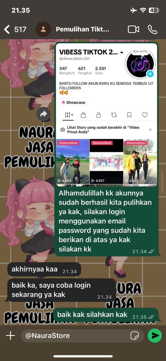 ilbits's tweet photo. Menyediakan Jasa Pemulihan akun &amp; Jasa Hapus akun, Jasa Lacak, Sadap WhatsApp

Jasa balikin akun Instagram dan Facebook, Tiktok, Linkedlin, Gmail, Line, all sosmed

Hapus akun Facebook, Instagram, Line, Twitter, YouTube, &amp; lain nya

Full Testii, Fastt Proses, Hubungi Wa Di Bio✅ https://t.co/qmyiREmHlJ