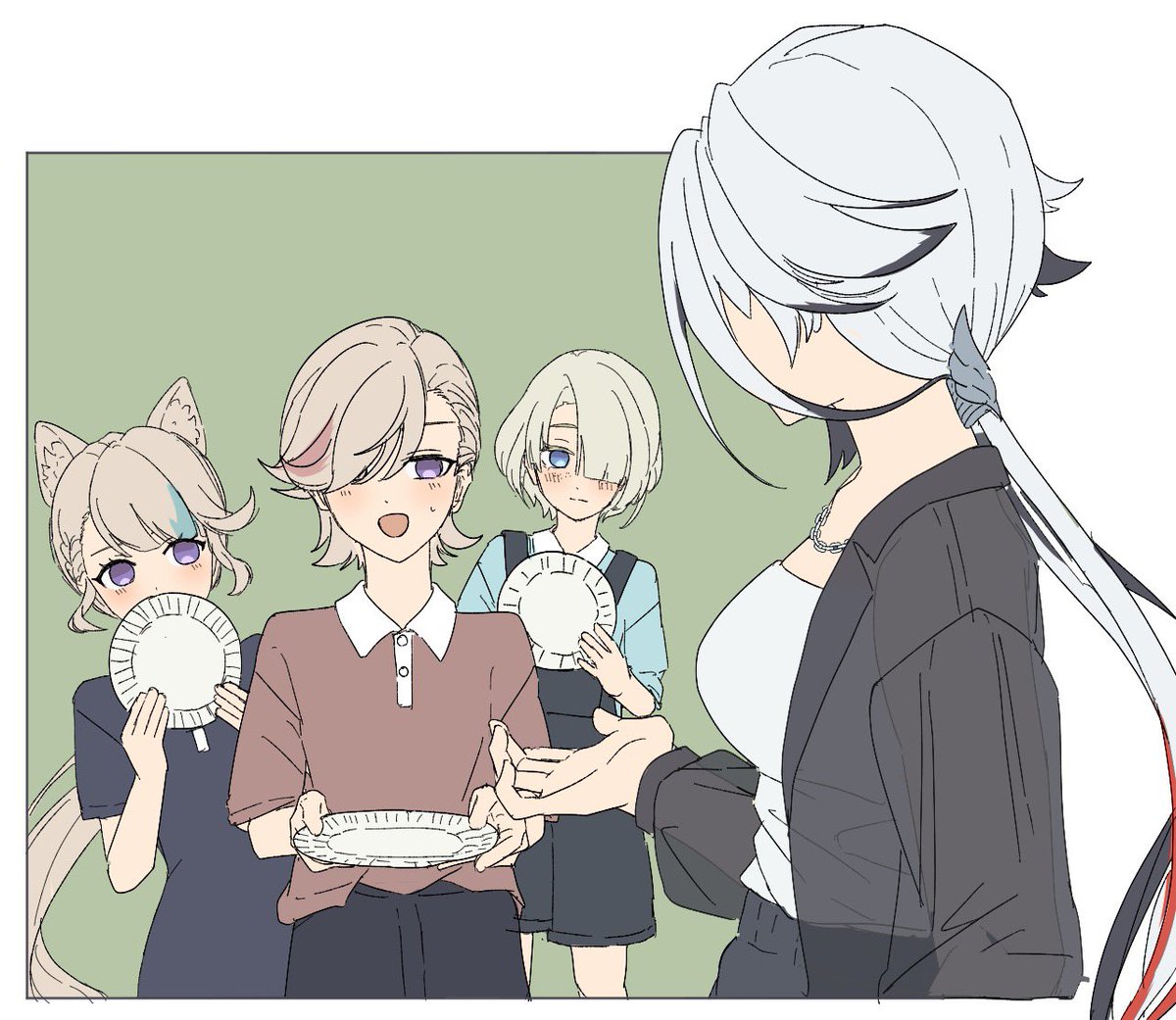 haze_ran's tweet photo. ペルクリ本進捗
ペリ＋子供たちのBBQみたくって…！ https://t.co/sCcTYy0N6y