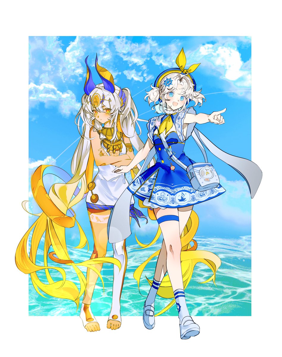met_1n_dream's tweet photo. ロータスチャリスちゃん・クラーク磁器ちゃん
基金会ID：jpU7WH
#ネオアーティファクト #ネオアテ #万国海航記二次創作 https://t.co/aoDrcME5re