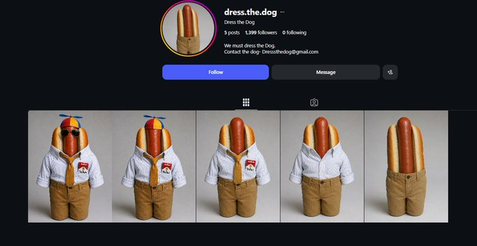 badredflagactor's tweet photo. We might have a NEW CULT on our hands and it's starting to go VIRAL

So this acc that goes by "Dress The Dog" is currently getting some traction and TONS of people are MEMEING it

The Cult is only growing bigger and bigger

https://t.co/THsp6PYqht https://t.co/xfIw9g5R9g
