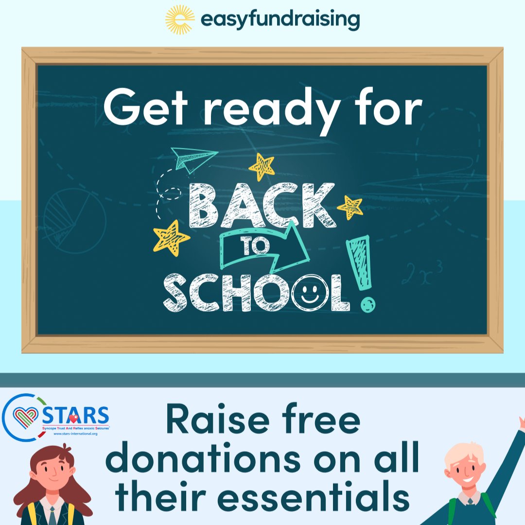 BlackoutsTrust's tweet photo. Save AND raise on back-to-school. Raise a donation for our sister charity, Arrhythmia Alliance, at no extra cost as you shop. Become one of our @easyuk supporters: https://t.co/BhBQWzodzb https://t.co/2tr5ym3e0r