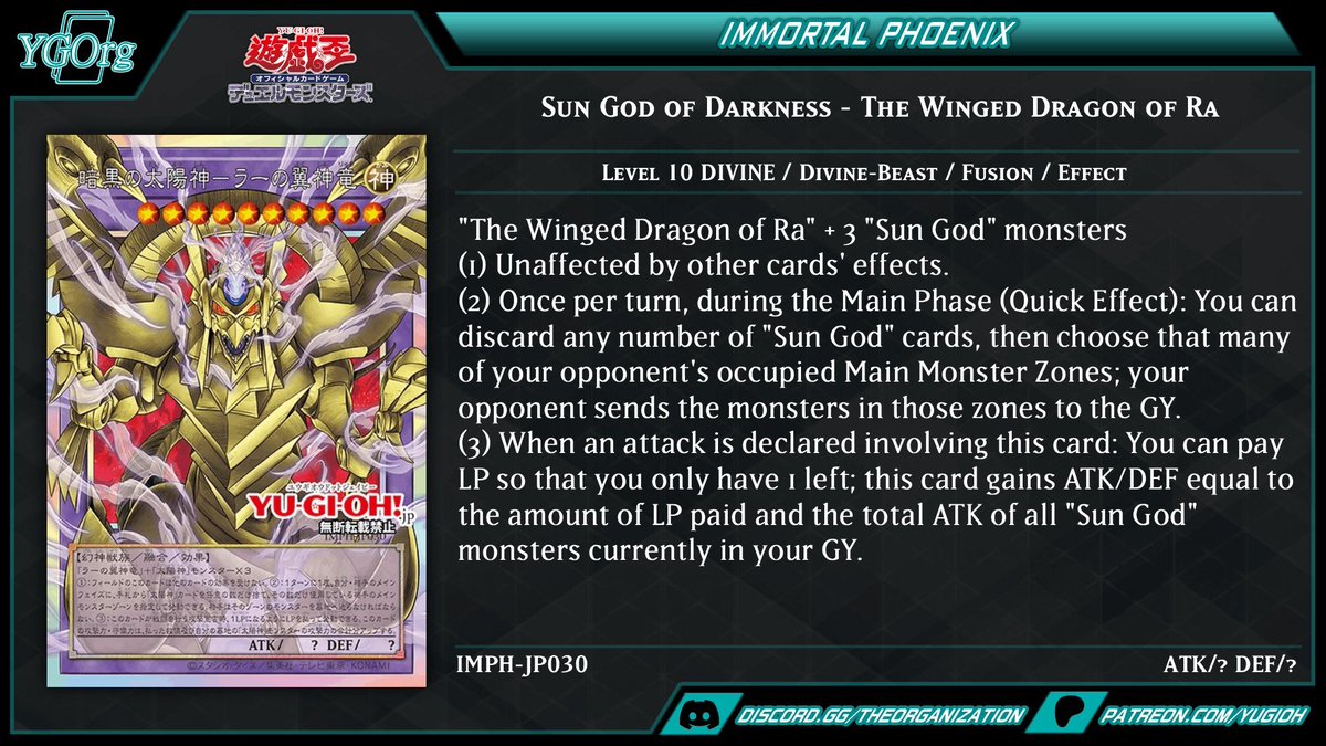 Tempest_D_Ruler's tweet photo. Pre-Ra support:
"What is Konami doing? The God cards aren't anything like in the anime. They're so trash. Wtf Konami?"

Post-Ra support:
"Yo, why tf is Konami making anime accurate god cards? How do you even play around this? They're so broken! Wtf Konami?" https://t.co/hCZUW35dr6