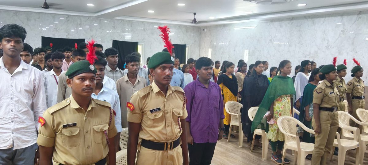 NCCPondicherry's tweet photo. *TB MUKT BHARAT ABHIYAN* 

6 TN BN NCC, under the aegis of Group HQ Puducherry, conducted a TB Awareness Lecture and Quiz Competition at Dr. RKS College of Arts & Science, Kallakurichi.

Dr. K. Poyyamozhi, TB Cell MO, Govt Hospital Kallakurichi, delivered the lecture and conducted an engaging quiz for  NCC cadets and staff, highlighting the importance of TB prevention, early detection and timely treatment.

 *Towards a TB free India*

#TBMuktBharat
#TBAwareness
#EveryLifeIsPrecious
#HealthForAll

@PMOIndia
@MoHFW_INDIA
@CMOTamilnadu
@LGov_Puducherry
@TbDivision
@HQ_DG_NCC
@NCCDte_TNPAN
@vatsvirendra1
@ashishrams