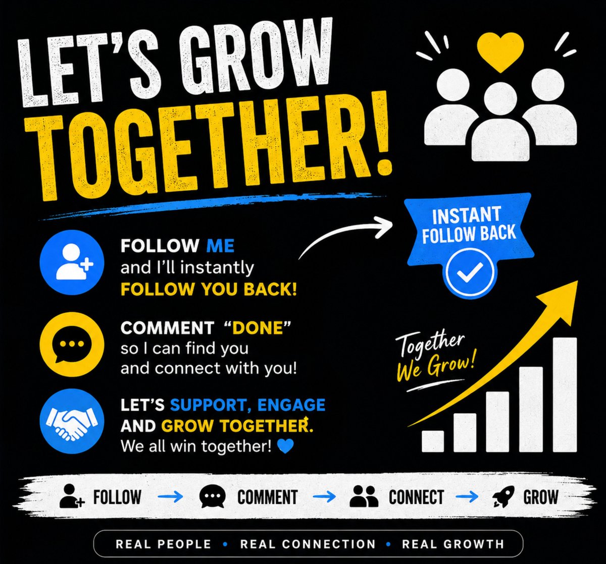 KitchenDegen's tweet photo. Let’s grow together 🤝🚀

Follow me & I’ll instantly follow you back. 🔄

Don’t just follow and disappear — comment “DONE” below so I can find you and connect with you! 👇

Let’s build a real community where we follow, engage, support & grow together. ❤️

I’ll check the comments and connect with as many genuine people as possible.

Follow → Comment → Connect → Grow 🚀

Who’s joining? 👀👇

#follow #growth #community