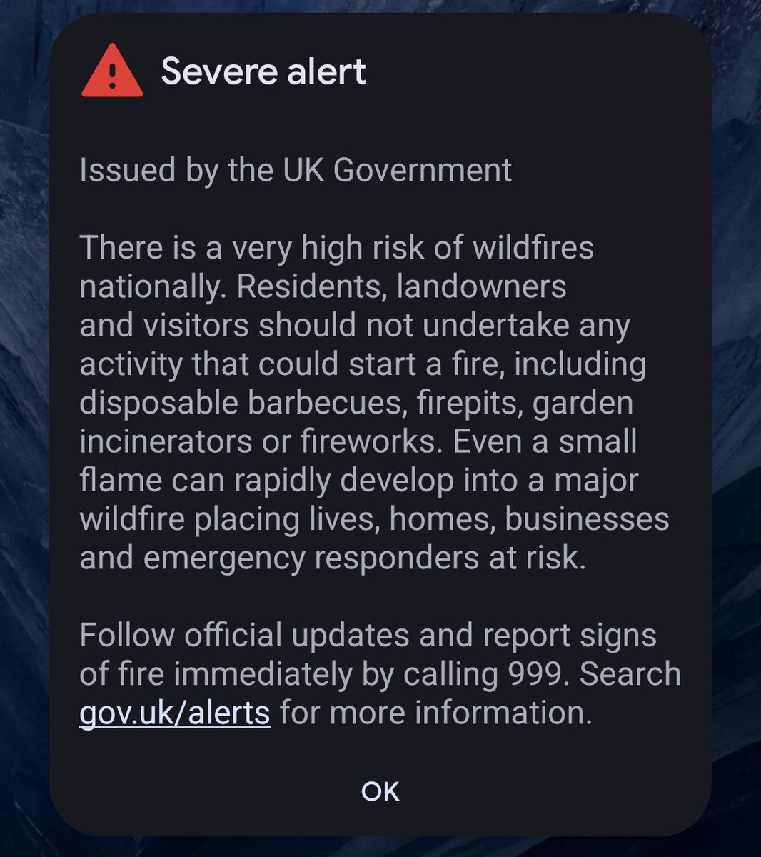 Cheekyswinematt's tweet photo. This alert I just received was so loud, it nearly made me jump out of my skin https://t.co/yVXW4eF7er