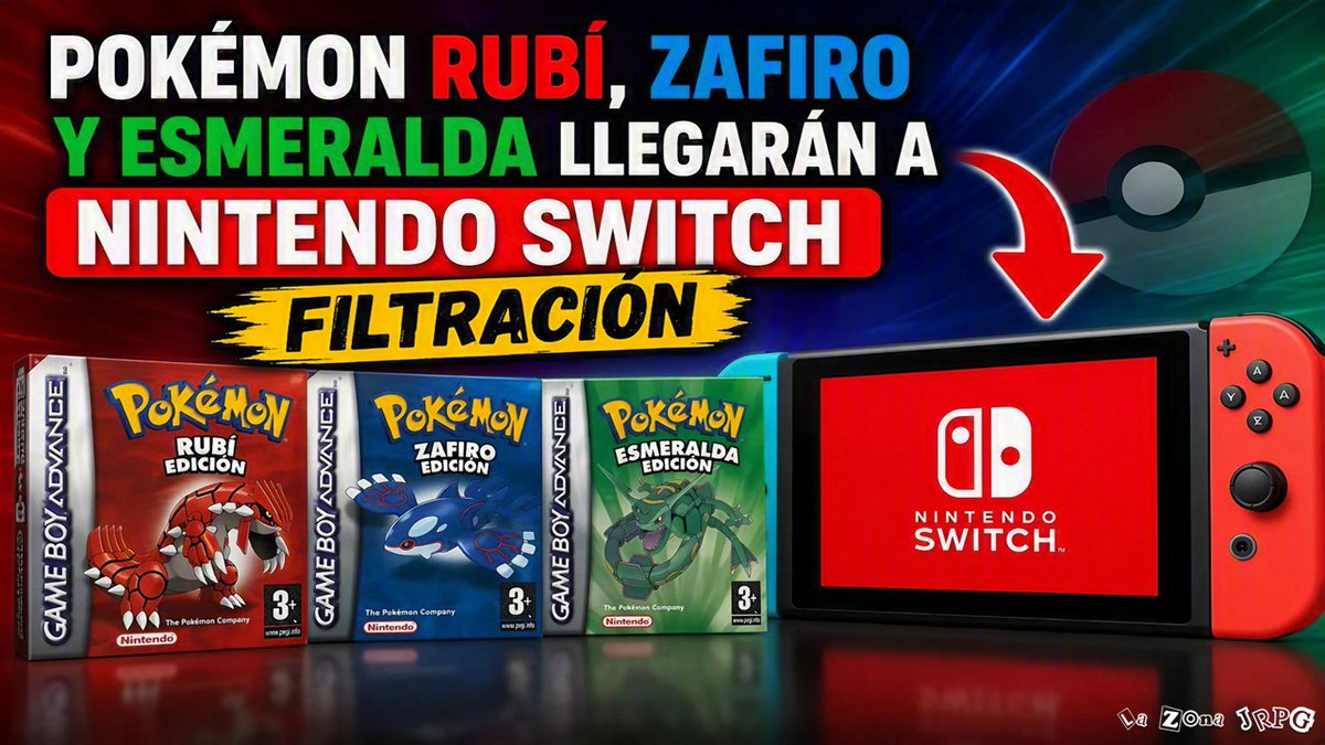 eFootballNewsMX's tweet photo. 🚨Pokémon Rubí, Zafiro y Esmeralda Llegarán a Nintendo Switch - FILTRACIÓN, Aquí Todos los Detalles:
➡️https://t.co/kWspsACsnY⬅️
#pokemon #Nintendo #NintendoSwitch #NintendoSwitch2 #efootballnewsmx #pokemonleaks https://t.co/OgjHo7ov9S