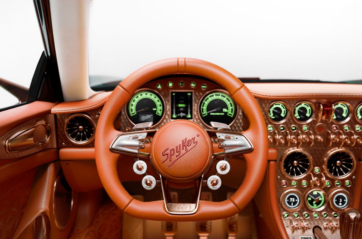 autocar's tweet photo. Dutch sports car maker Spyker is back! Meet the 800bhp C8 Preliator XXV 👀 🌟 https://t.co/MeyjL5e2i8 https://t.co/jkHro4AKlQ