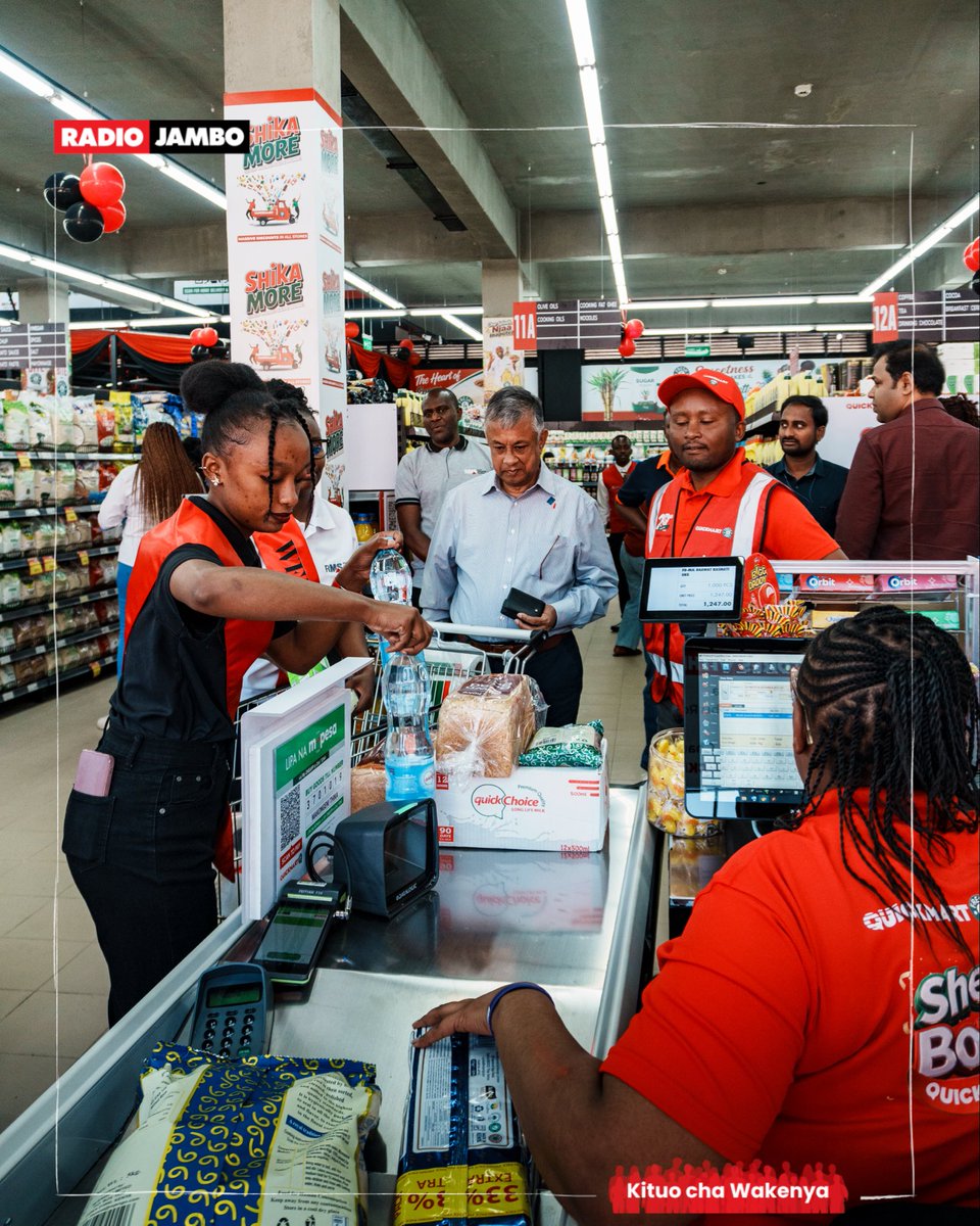 RadioJamboKenya's tweet photo. Discounts effect ndani ya @QuickmartKenya , Makongeni, Thika 🫶👌.
#FreshAndEasy #BeiNafuu #20YearsTogether #Quickmart72 https://t.co/uji74noMN1