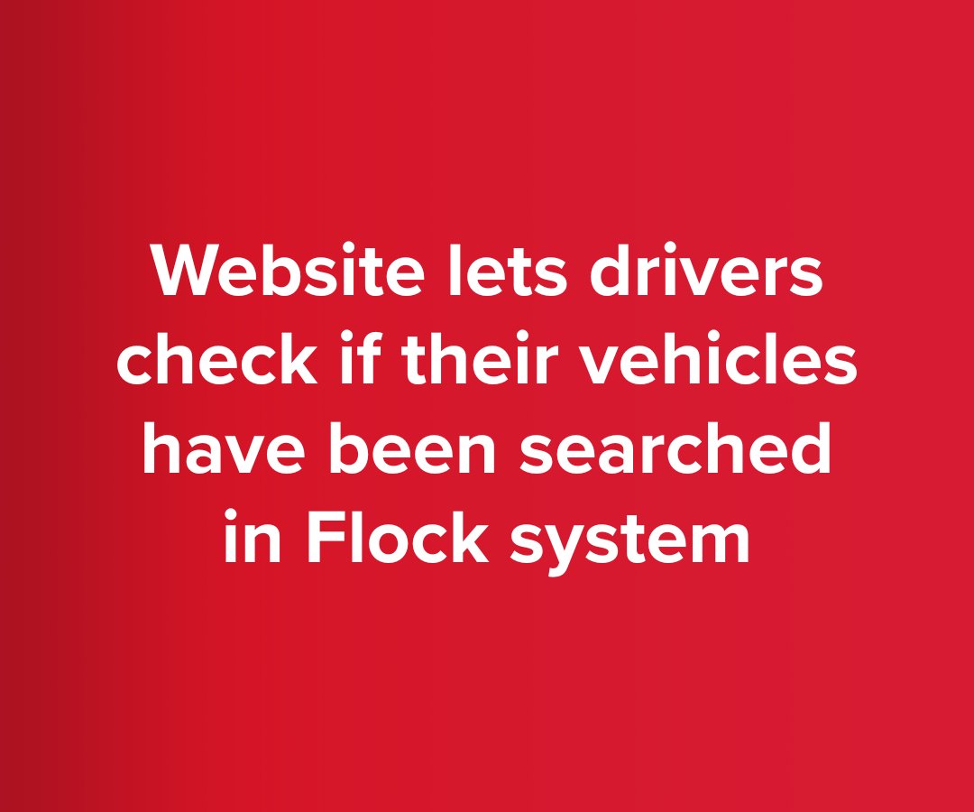 11AliveNews's tweet photo. A website now lets people search public records to see whether authorities’ Flock camera systems have run their license plates: https://t.co/SZ6P2eM7cI https://t.co/MbS27wUEKP