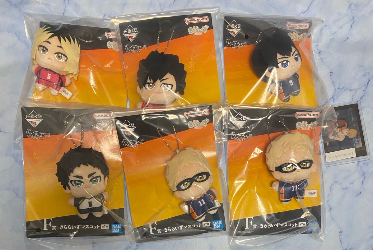 7070ht's tweet photo. 【交換　譲渡】
ハイキュー　一番くじ　烏野の未来

譲　A賞、B賞、E賞、F賞、G賞、H賞、I賞、J賞
求　C賞山口、G賞日向・山口  or   定価＋送料

フィギュア、アクスタは同種同士の交換
フィギュア交換は手渡し優先(山形市、天童市付近) https://t.co/o6axymqBg3