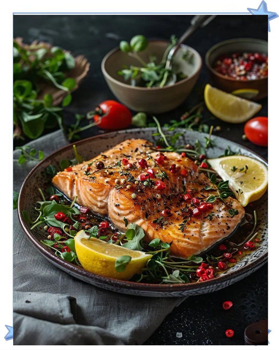 ross_griswold's tweet photo. [Quick and cozy dinner: garlic butter salmon + roasted veggies  15 mins to make, perfect for busy weekdays!]， https://t.co/6aPZK1RvuW