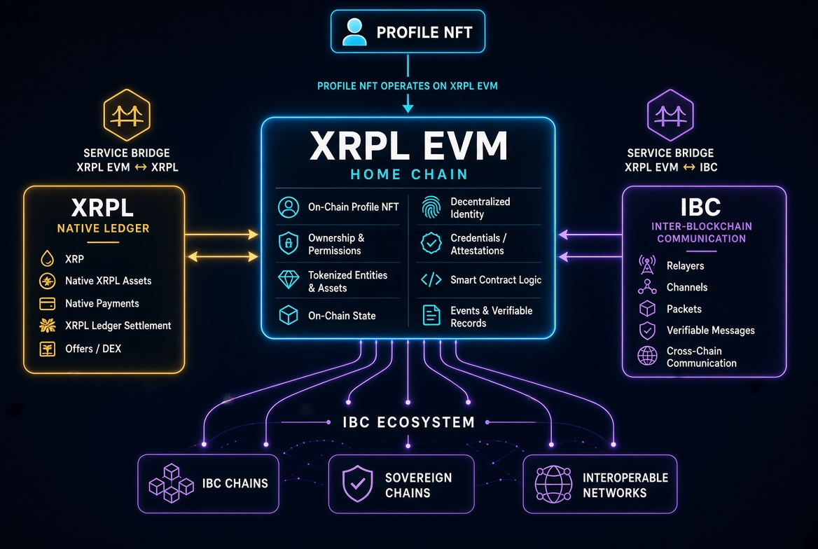 PFNDEV's tweet photo. Pro File NFT is an application platform built on XRPL EVM, with a service bridge to the native XRPL and IBC connectivity for interoperable cross-chain operations. https://t.co/mcWIhcZBIl