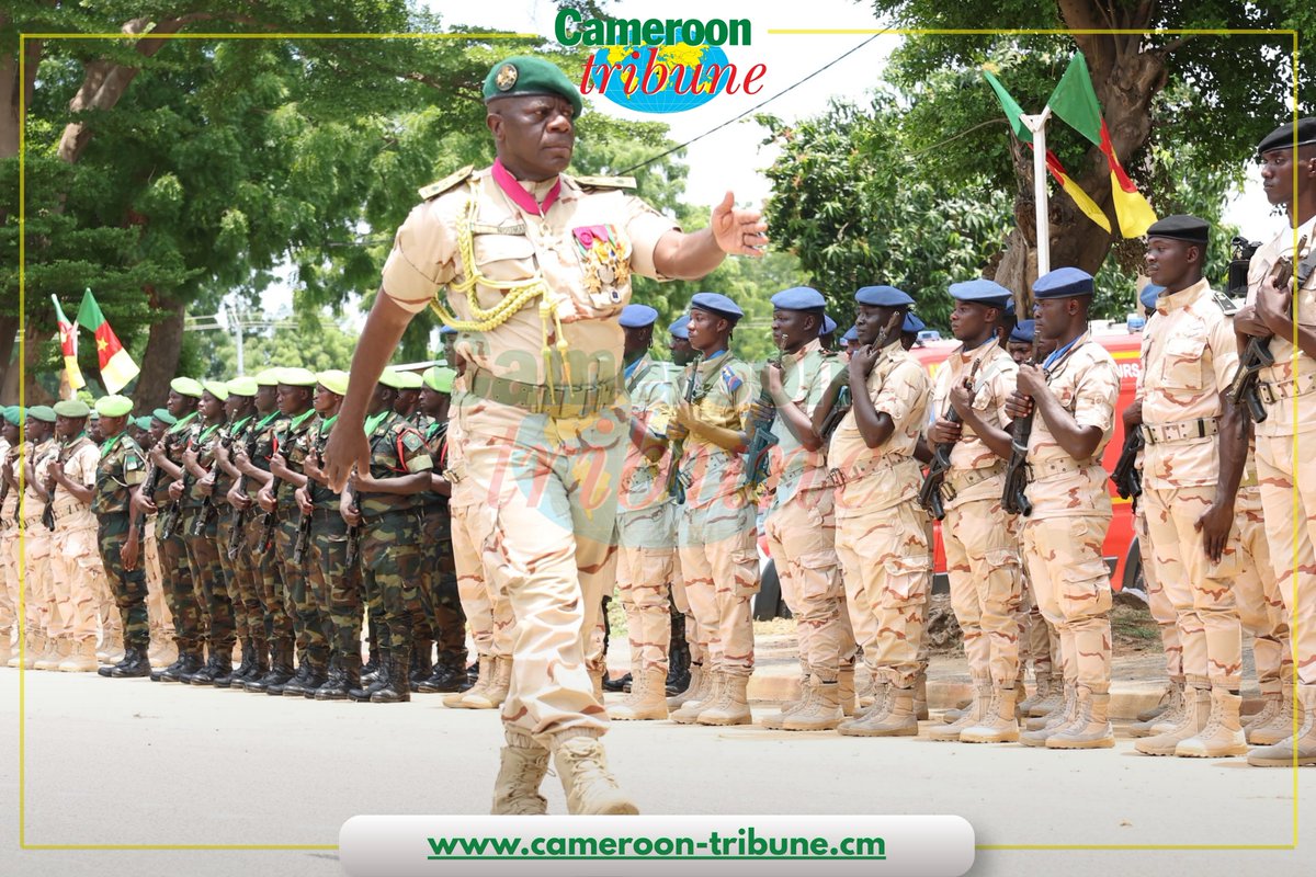 CamerounTribune's tweet photo. Le général de Brigade Joseph Nouma a officiellement pris les commandes de la 4ᵉ Région militaire interarmées ce jour à Maroua. La cérémonie était présidée par le ministre délégué à la Présidence chargé de la Défense, Joseph Beti Assomo.
#RMIA4 #Défense #Maroua #ExtrêmeNord https://t.co/aXqiKMmLom