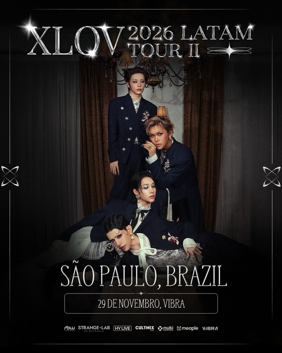 xlovgenderless's tweet photo. 📢✖️♥️ — A CultMix Live finalmente compartilhou informações sobre a data e o local da #XLOV 2026 LATAM TOUR II em São Paulo! Confira os detalhes:

- Data: 29 de novembro
- Local: VIBRA

[+] https://t.co/zebGAiJtJx