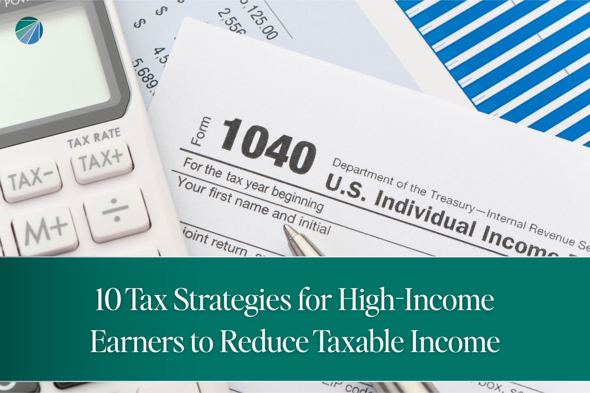 milestonefp's tweet photo. Earning more can change more than your tax bracket.

Phased-out deductions, extra Medicare tax, investment taxes, and other considerations can all come into play.

This week's blog breaks down 10 strategies high-income earners can consider to help reduce taxable income.

Read more: https://t.co/q2yUo8KUmT