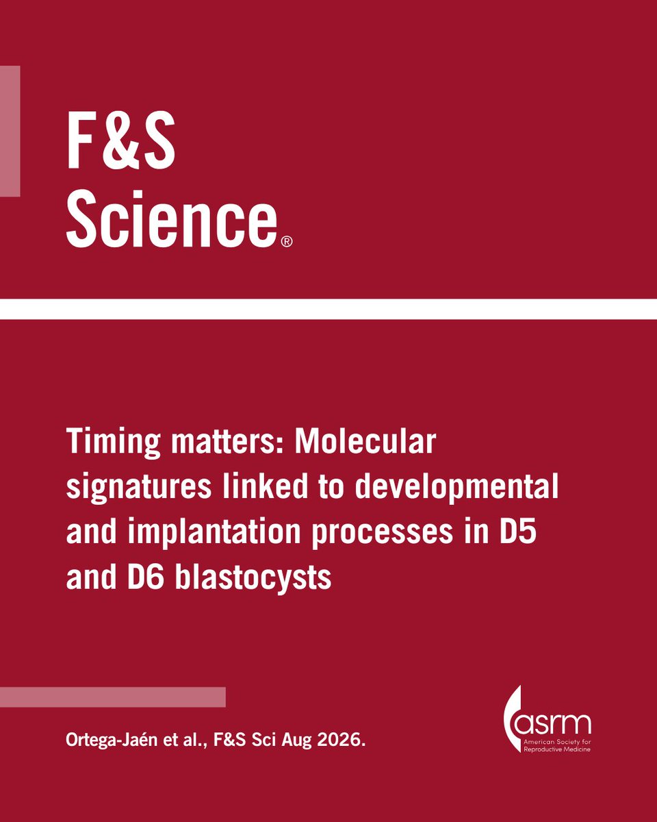 FertStert's tweet photo. 🔴 In F&amp;S Science:

Timing matters: Molecular signatures linked to developmental and implantation processes in day 5 and day 6 blastocysts

Full text 👇
https://t.co/SAVvD0In58 https://t.co/K6Ir7NN8hQ