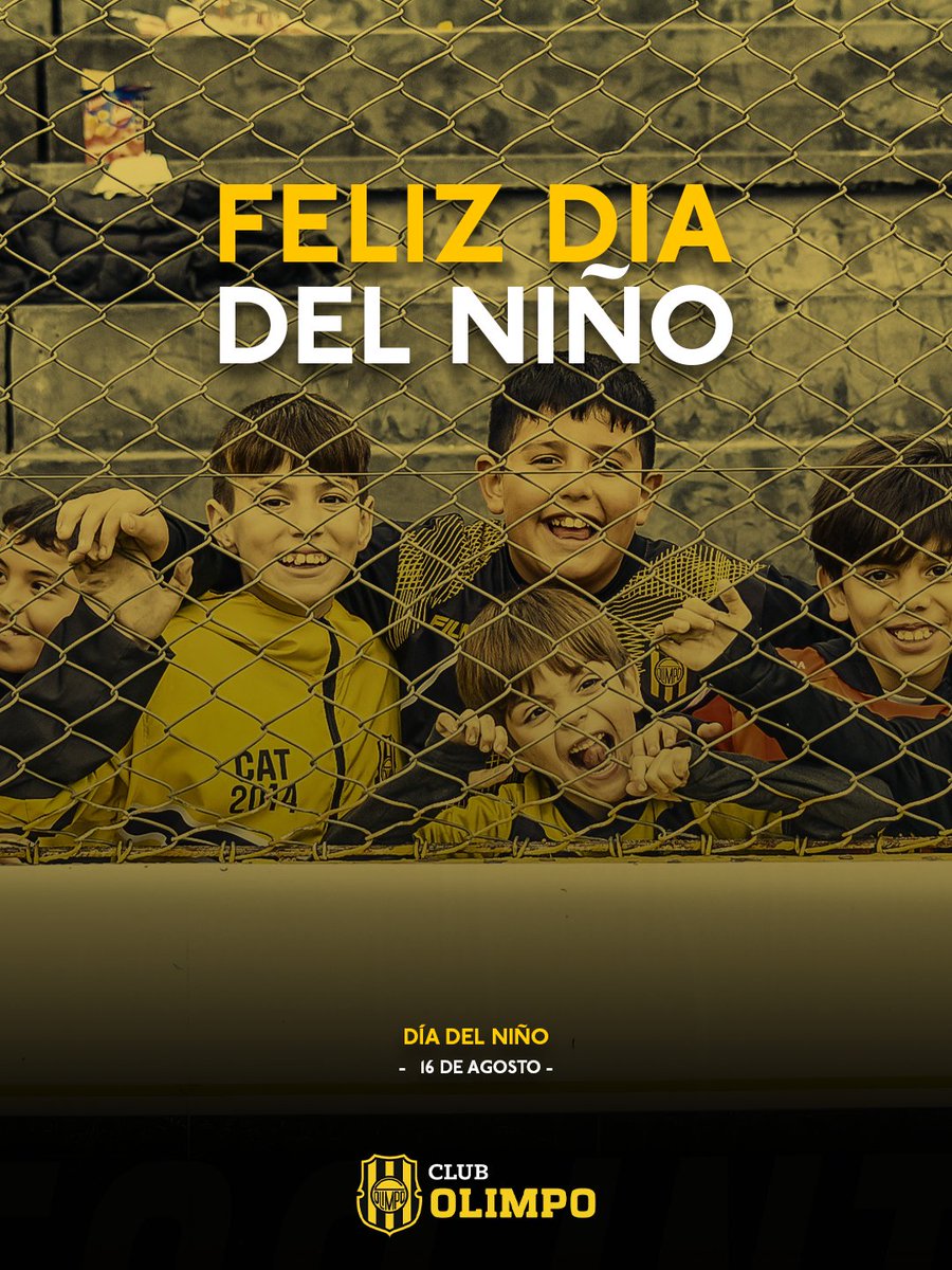 Olimpo_Oficial's tweet photo. Hay colores que se eligen de grandes. Y hay otros que se llevan desde chicos🖤💛
.
Ser de Olimpo es crecer con estos colores, compartirlos, disfrutarlos y llevarlos para siempre💛🖤
.
Feliz Día del Niño a todos los que hacen del club su lugar💫 https://t.co/YJhBfb9Cxa