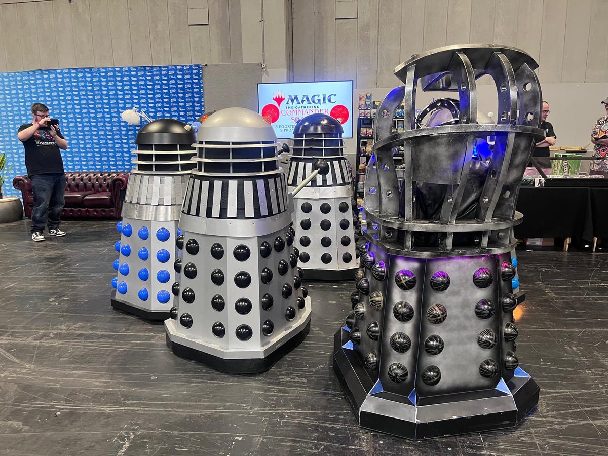 Dadros3's tweet photo. What are #Davros and the Daleks watching today? https://t.co/qvZTw6voFd