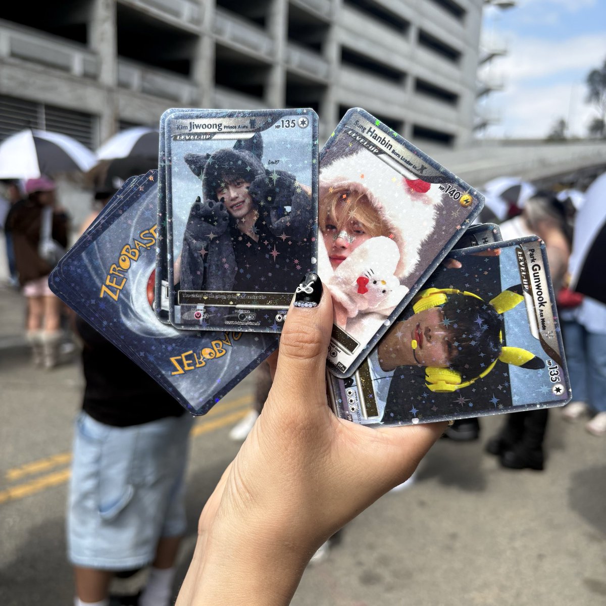 winterfire22's tweet photo. Pokemon ZB1 cards 🩵  freebies for day 1 and 2 🐹 #kconla2026 #zb1 #kconla https://t.co/NsTSse4Uos