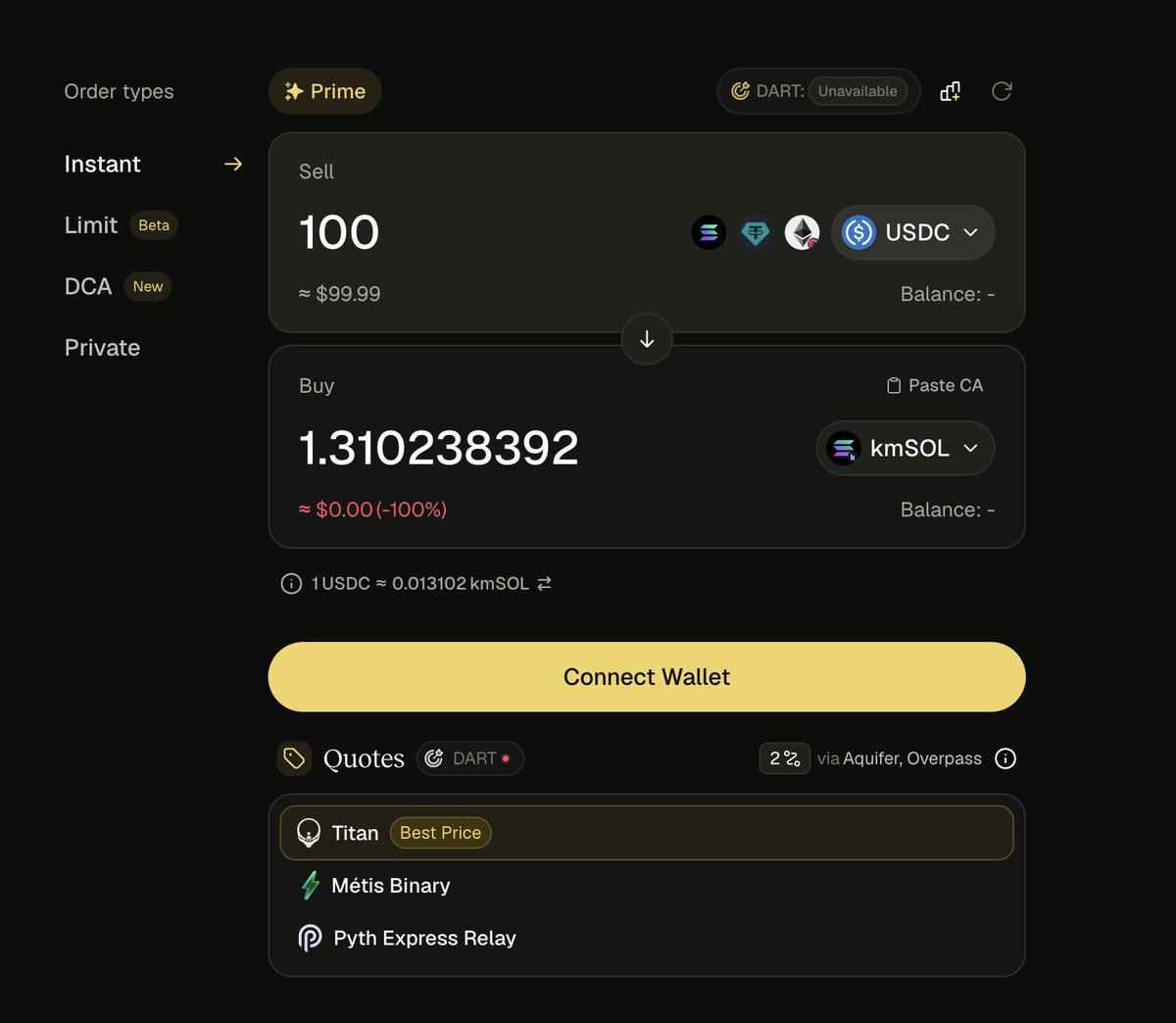 overpass_ag's tweet photo. Overpass is now integrated and routed everywhere by @Titan_Exchange 🫡 https://t.co/S03hYUIiB7