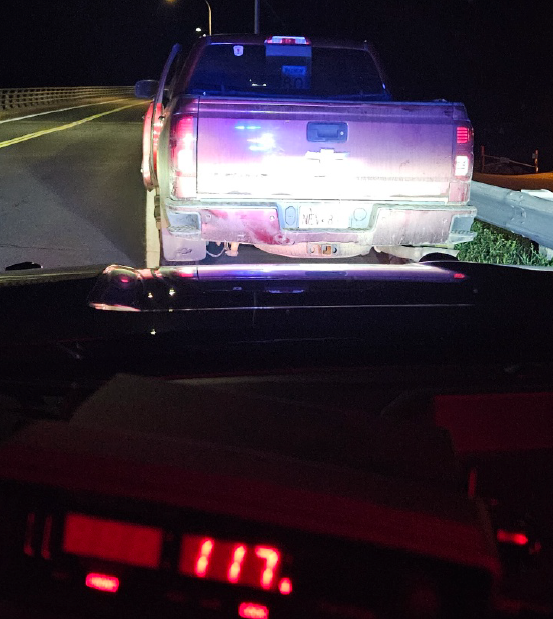 RCMPNB's tweet photo. The #RCMPNB in the #Tracadie region recently stopped this vehicle for travelling 117 km/hr in a 60 km/hr zone on Route 11 in #Tabusintac. The driver was issued $777 in tickets, and the vehicle was impounded for 7 days at the owner’s expense. https://t.co/y1trfyFwg1