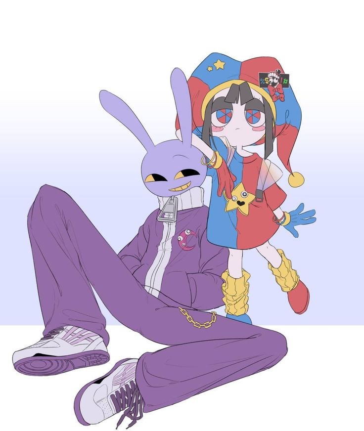 artist_mark01's tweet photo. Cute chaos with a little circus energy. 🎪💜✨
.
.
.
#TheAmazingDigitalCircus #Tadc #Pomni #Jax https://t.co/U34sjbquv0