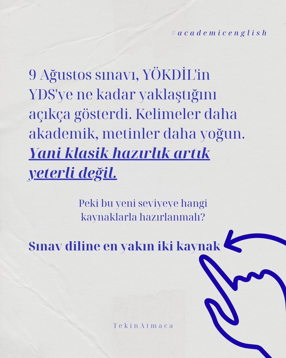 TekinAtmaca_'s tweet photo. YÖKDIL sınavı artık kolay değil. Paragraf soruları YDS sınavına çok yakın. Aşağıda 2 kaynak öneriyorum. Bu kaynaklar hem konu hem de seviye olarak sınava çok yakın. Reklam değildir. https://t.co/4DHBkt991q