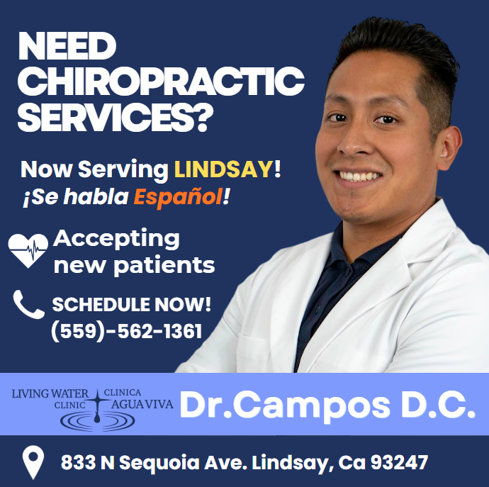 LW_Clinic's tweet photo. 👐 Take Care of Your Body with Chiropractic Care!

Dr. Campos, our chiropractor, is available at Living Water Clinic – Lindsay! 💙

📍 Lindsay
🗓️ Fridays | 9 AM–5 PM
📞 (559) 562-1361 to schedule

#LivingWaterClinic #ChiropracticCare #LindsayCA #LoveThroughHealthcare https://t.co/NSqLred4Q1