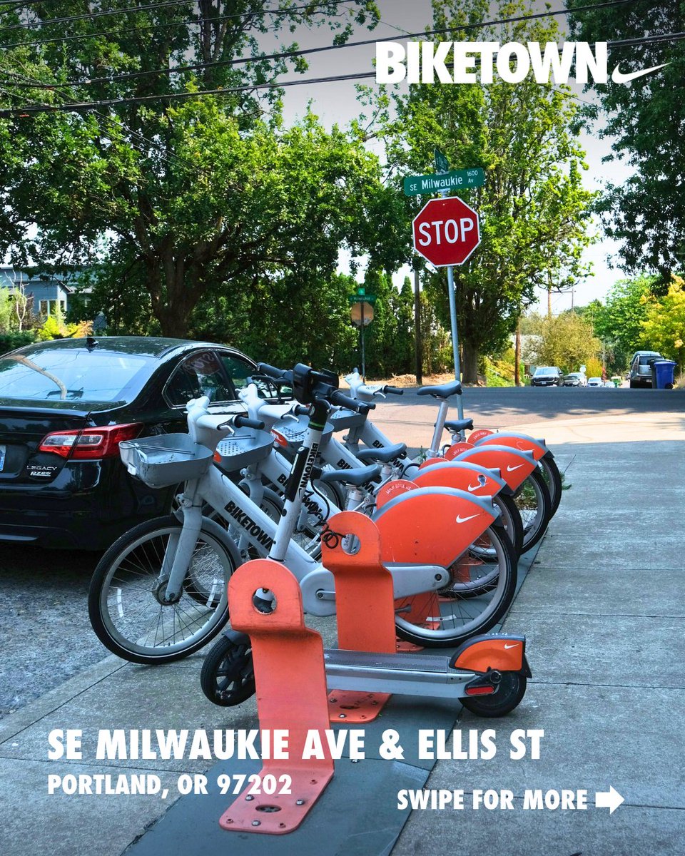 BIKETOWNpdx's tweet photo. 3 new stations have been placed in the Sellwood-Moreland neighborhood along SE Milwaukie Avenue. The perfect starting point to go explore the neighborhood’s shops and restaurants or take a ride down the Springwater Corridor. https://t.co/27SlJpL1HX