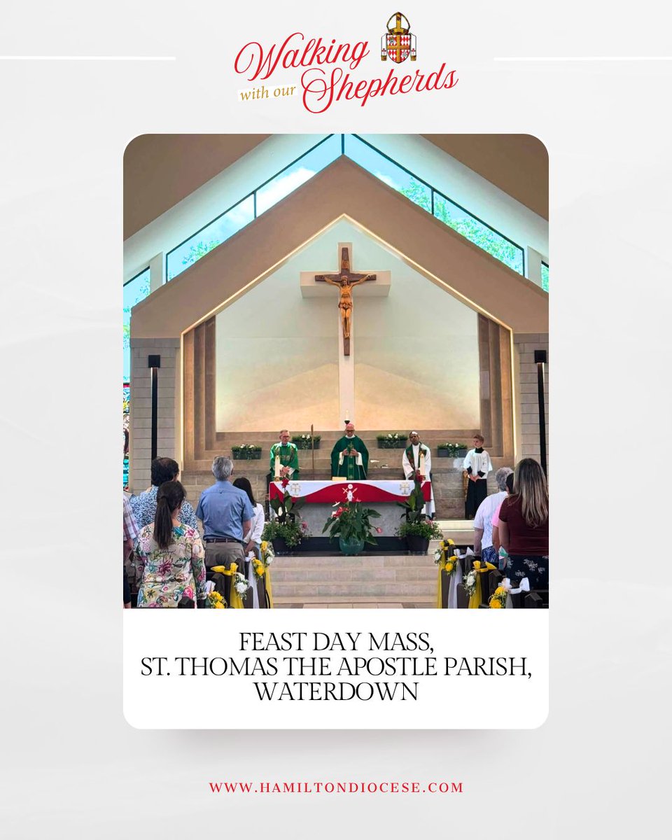 DioceseHamilton's tweet photo. Bishop Dabrowski recently joined Fr. Francis Noronha at St. Thomas the Apostle Parish in Waterdown to celebrate Mass with the parish community. Before Mass, Bishop Dabrowski blessed and dedicated the parish’s new Rosary Garden to the Blessed Virgin Mary.

#WalkingWithOurShepherds https://t.co/1G0bC7JImA