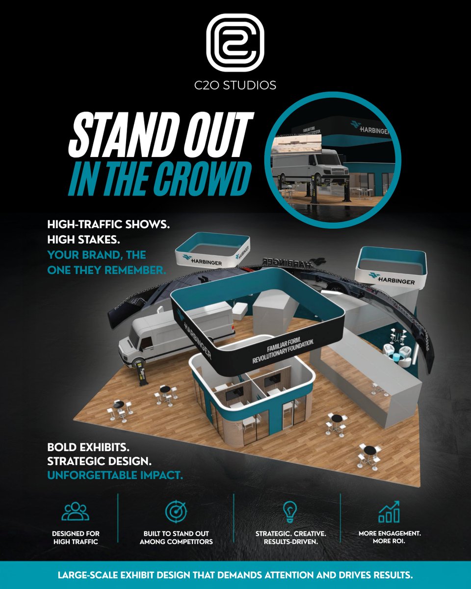 C2OStudios's tweet photo. C2O Studios designs large-scale branded environments that cut through the noise and command attention—even in a sea of competing giants.

Request a design concept consultation:
https://t.co/7oZcSQGW0C

#C2OStudios #BrandedEnvironments #TradeshowBoothDesign #LargeScaleExhibits https://t.co/pFn92EwGDP