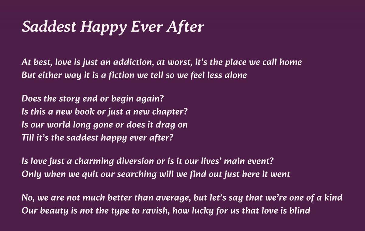 MattJaffeMusic's tweet photo. Saddest Happy Ever After. Lyrics. Link in Bio https://t.co/N4HwVEwVAN